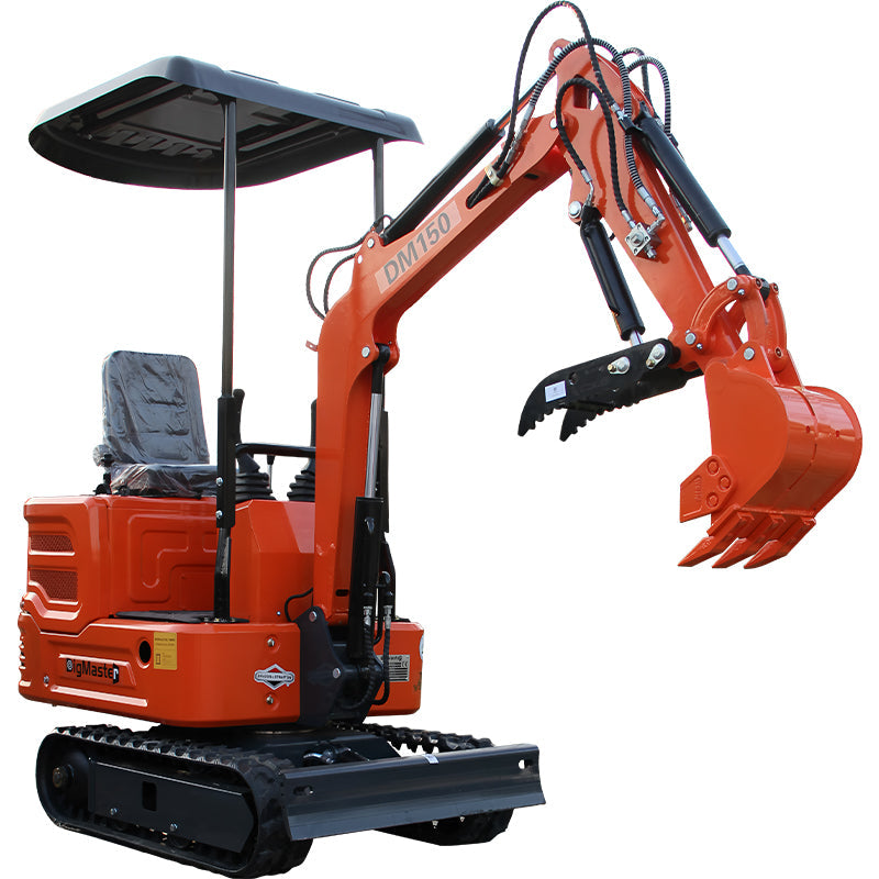 DM150 Mini Excavator - Compact 2000lb Gasoline Powered Digger with Briggs & Stratton Engine