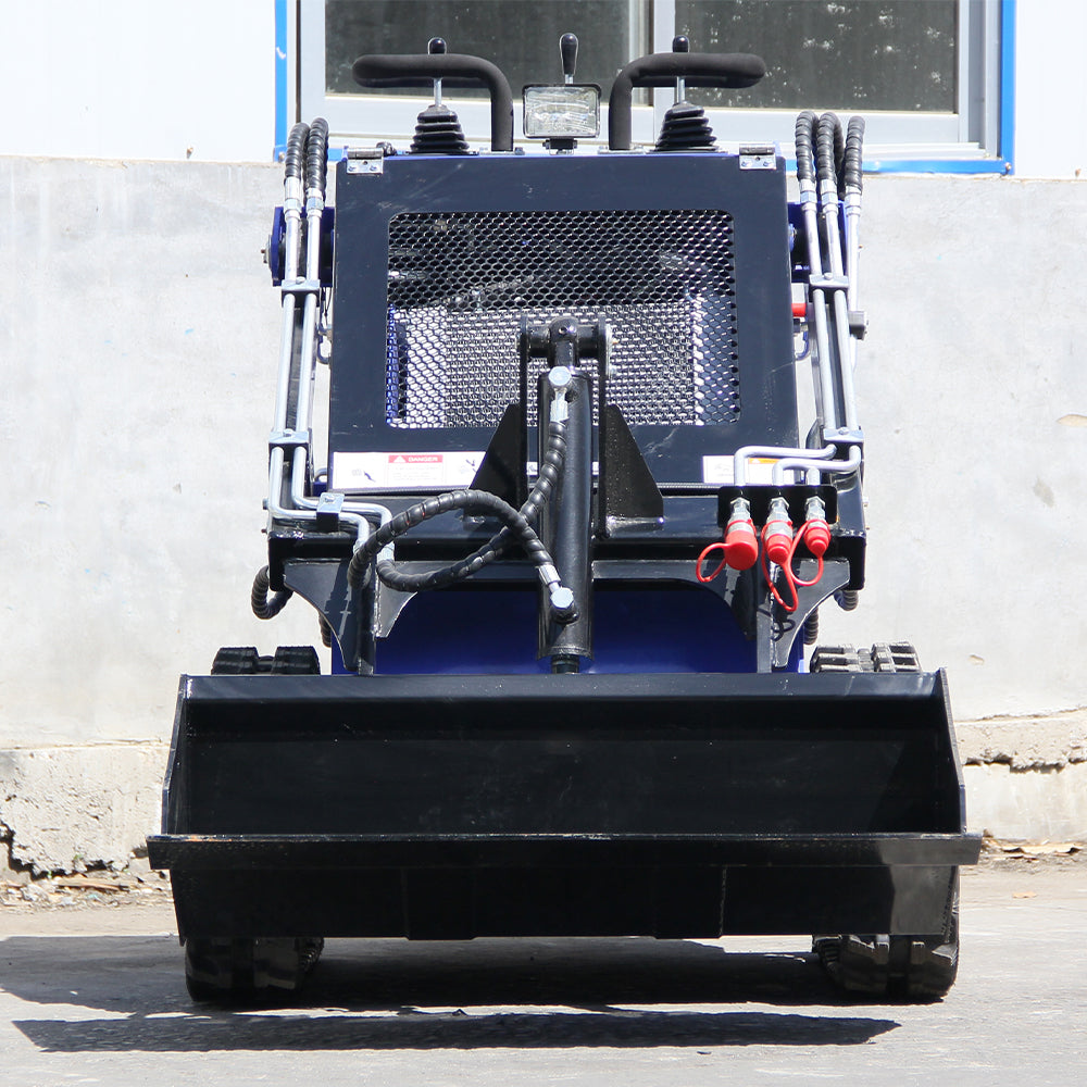 23HP Skid Steer Loader, Compact Twin-Cylinder Engine with Quick Attach System, Rubber Tracks, Heavy-Duty Mini Loader for Landscaping, Farming