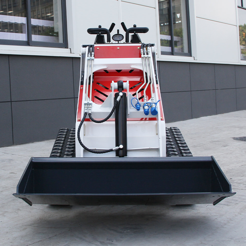 13.5 HP B & S Engine Gas-Powered Mini Skid Steer Loader, Stand-On Design with Heavy-Duty Tracksfor Landscaping & Garden Renovation