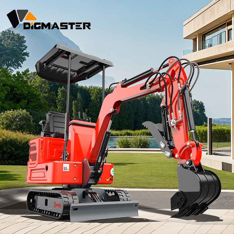 DigMaster 0.8-1.5 Ton Mini Excavator with Attachments Mini Bagger 1 Year Warran