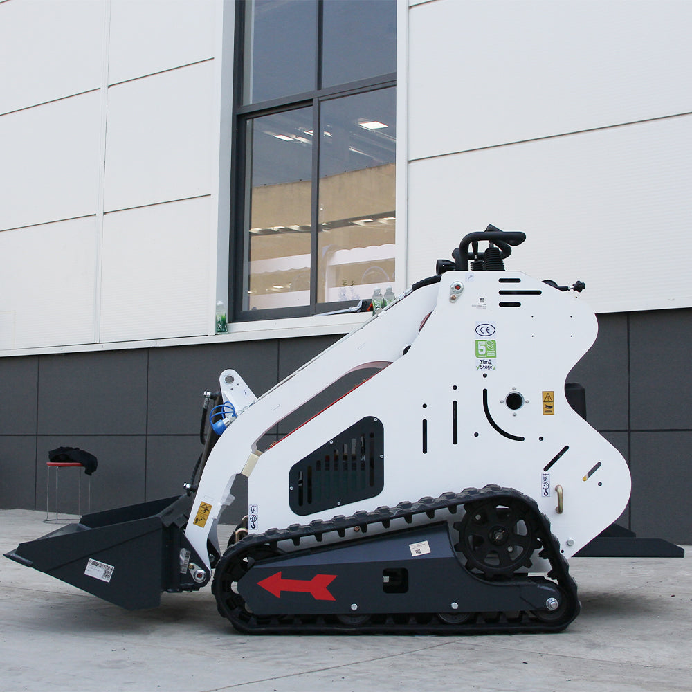 13.5 HP B & S Engine Gas-Powered Mini Skid Steer Loader, Stand-On Design with Heavy-Duty Tracksfor Landscaping & Garden Renovation