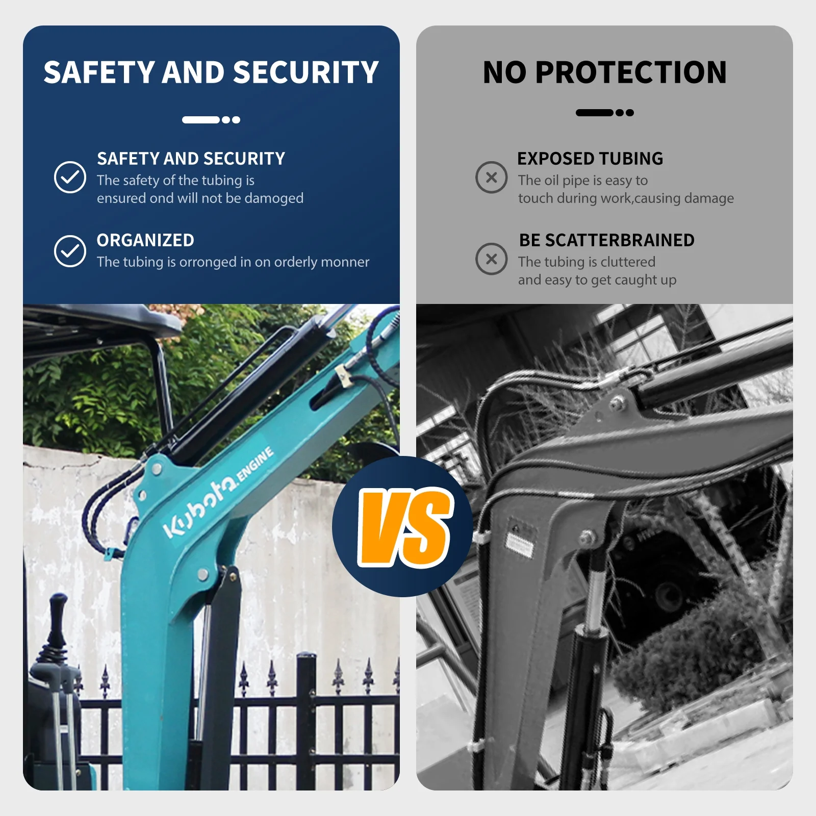 DigMaster 1.8 Ton Mini Excavator Kubota Diesel Engine 2800LBS Dig Force for Home Garden Digging Trenches Landscaping & Construction EPA Certified