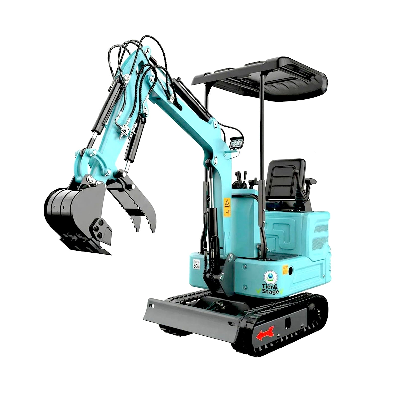 DigMaster 1.4 Ton Mini Excavator Kubota Twin-Cylinder Diesel Engine Equipped with Pilot System for Gardening Landscaping and Indoor Use EPA certified