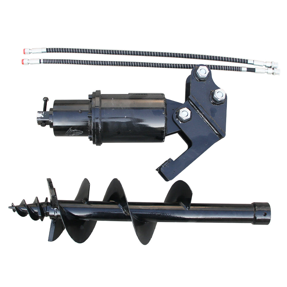 200mm diameter hydraulic auger for 0.8-1.5ton mini excavator attachment