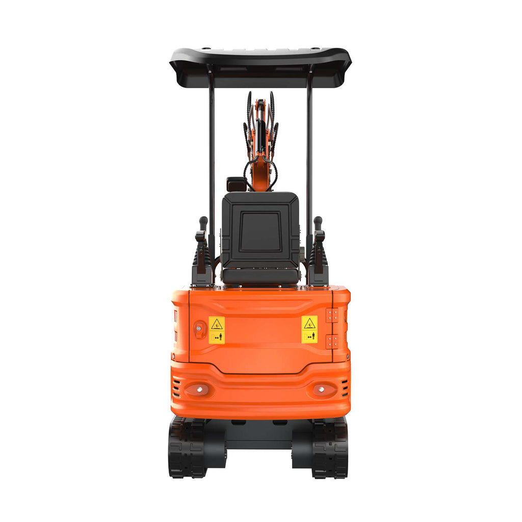 2650lb Mini Excavator with 13.5HP Gas Engine, Hydraulic Thumb, Quick Connect Attachments, Compact Design for Garden, Yard Landscaping, Farm, and Small Construction Projects