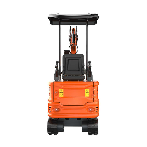 2650lb Mini Excavator with 13.5HP Gas Engine, Hydraulic Thumb, Quick Connect Attachments, Compact Design for Garden, Yard Landscaping, Farm, and Small Construction Projects