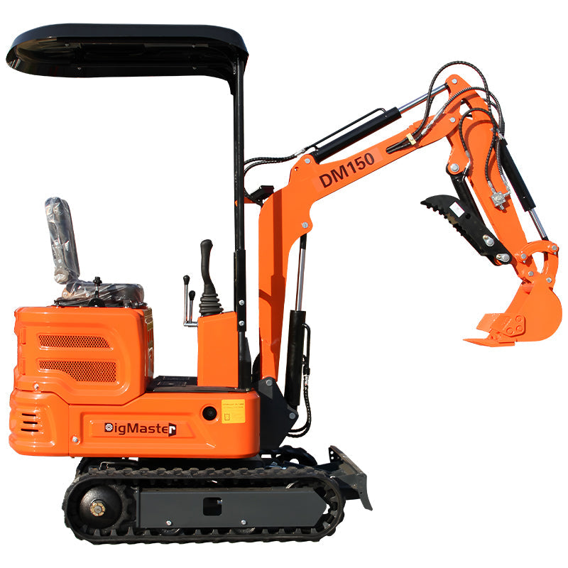 DM150 Mini Excavator - Compact 2000lb Gasoline Powered Digger with Briggs & Stratton Engine