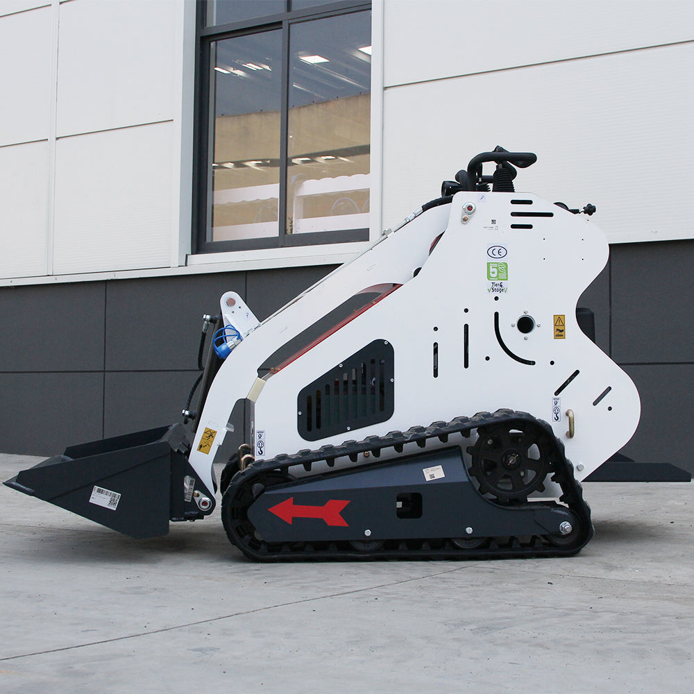 13.5 HP B & S Engine Gas-Powered Mini Skid Steer Loader, Stand-On Design with Heavy-Duty Tracksfor Landscaping & Garden Renovation