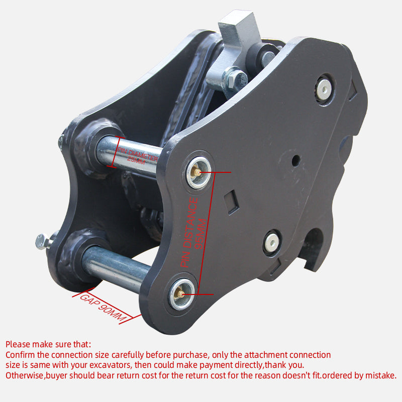 Small excavator quick connector can quickly replace accessories and is suitable