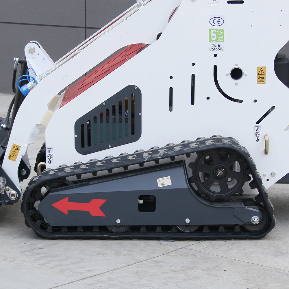 13.5 HP B & S Engine Gas-Powered Mini Skid Steer Loader, Stand-On Design with Heavy-Duty Tracksfor Landscaping & Garden Renovation