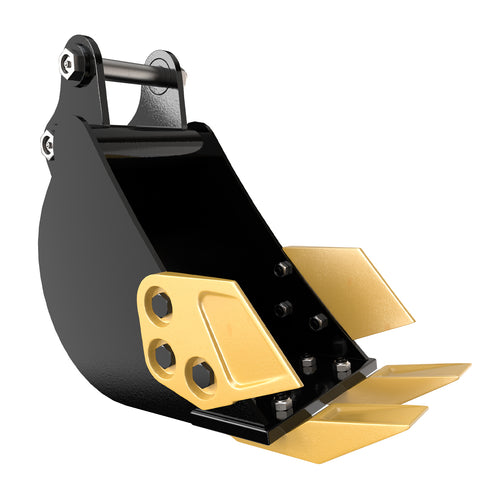 2025 New 200mm Narrow Trenching Tooth Bucket Attachment For Mini Excavators