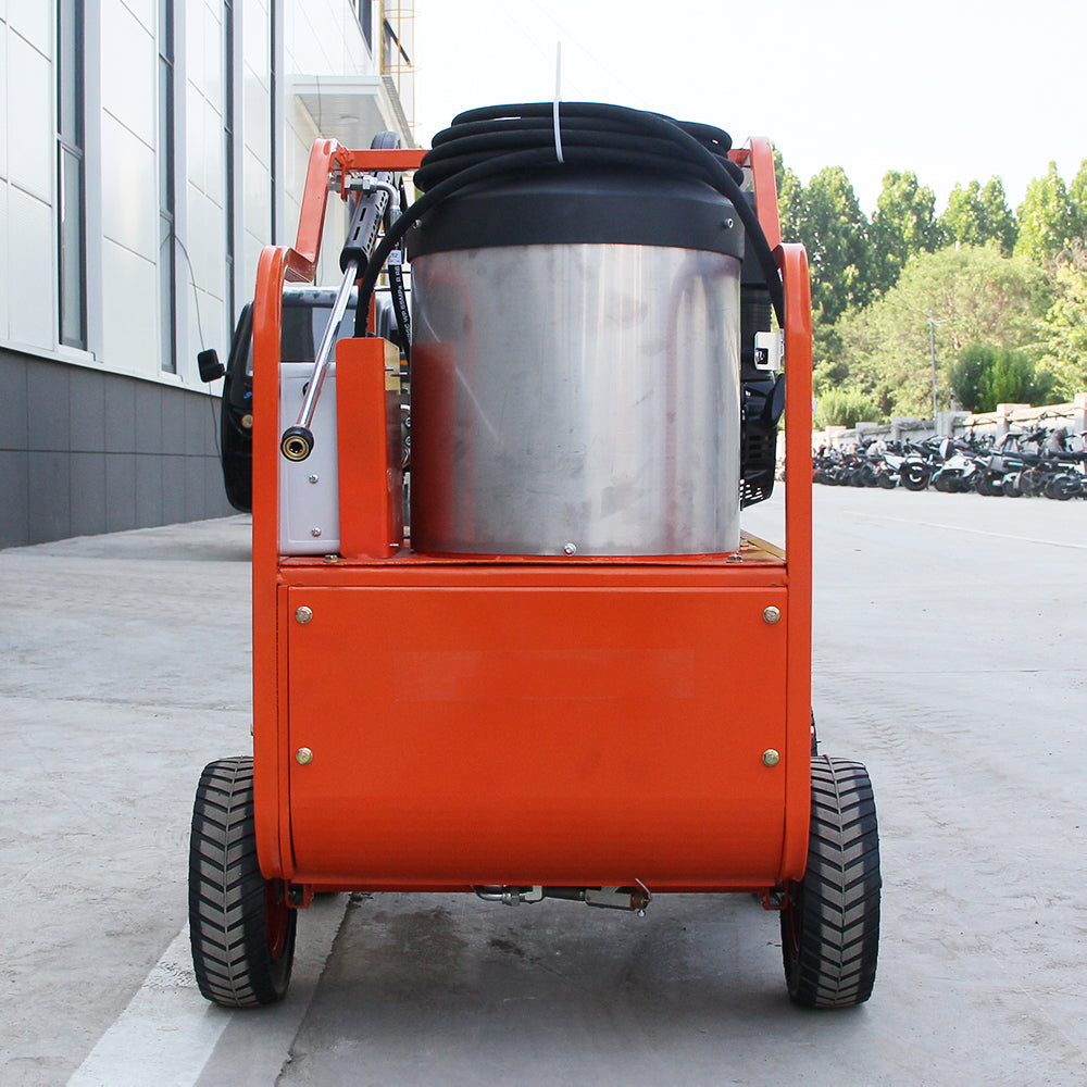 Hot Water Pressure Washer, Gas Powered Heated High Pressure Cleaner, 4060 PSI 4.0 GPM Portable Industrial Power Washer for Equipment, Farm, and Construction Use