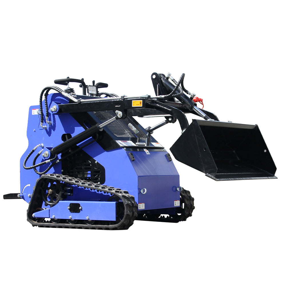 23HP Skid Steer Loader, Compact Twin-Cylinder Engine with Quick Attach System, Rubber Tracks, Heavy-Duty Mini Loader for Landscaping, Farming