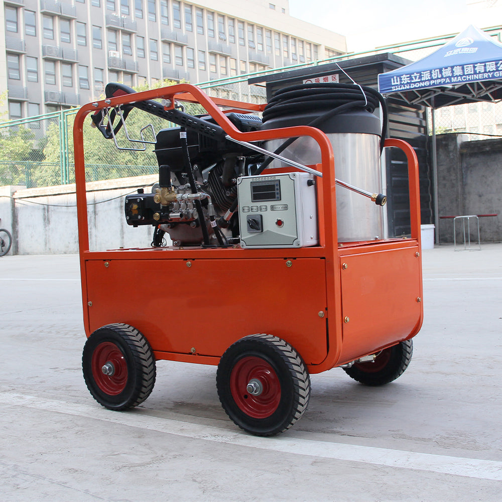 Hot Water Pressure Washer, Gas Powered Heated High Pressure Cleaner, 4060 PSI 4.0 GPM Portable Industrial Power Washer for Equipment, Farm, and Construction Use