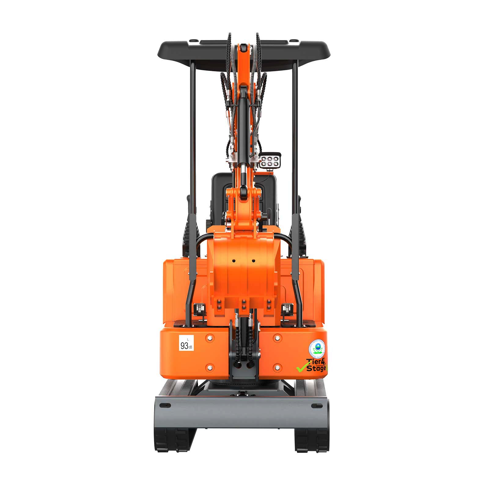 2650lb Mini Excavator with 13.5HP Gas Engine, Hydraulic Thumb, Quick Connect Attachments, Compact Design for Garden, Yard Landscaping, Farm, and Small Construction Projects