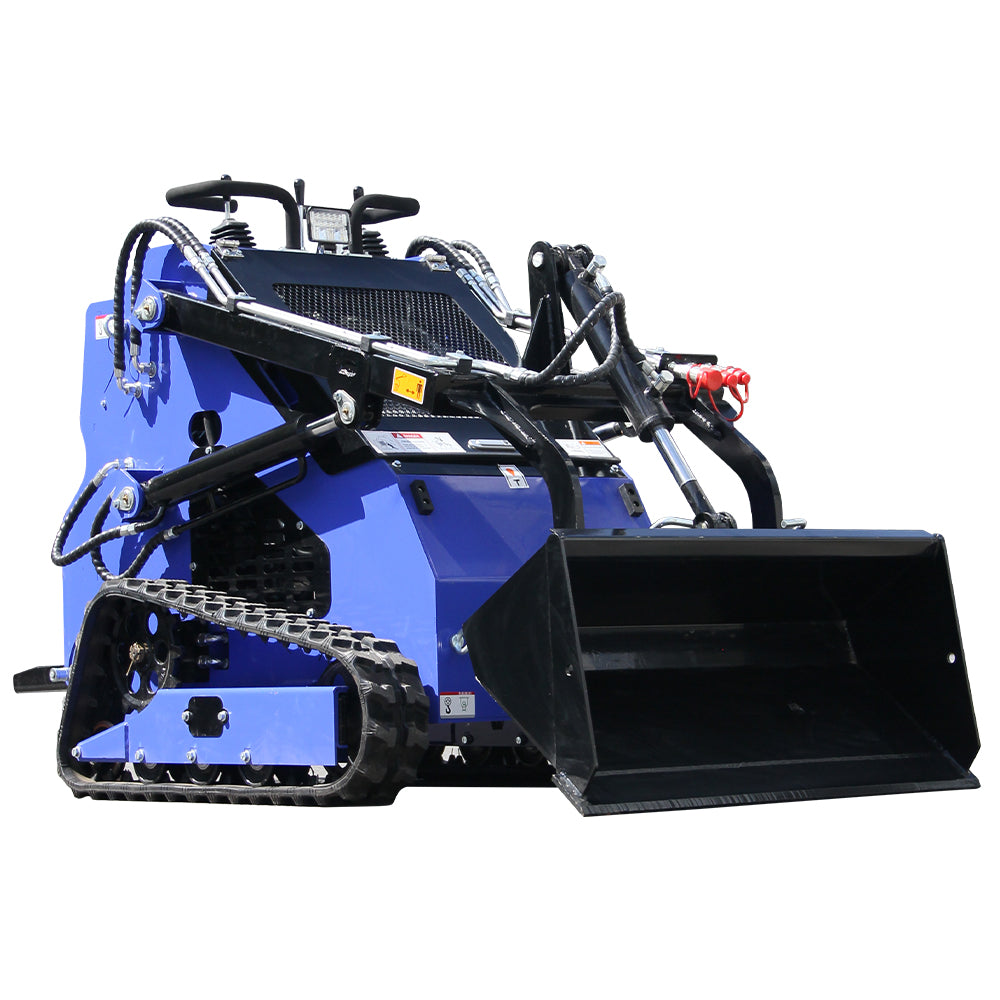23HP Skid Steer Loader, Compact Twin-Cylinder Engine with Quick Attach System, Rubber Tracks, Heavy-Duty Mini Loader for Landscaping, Farming