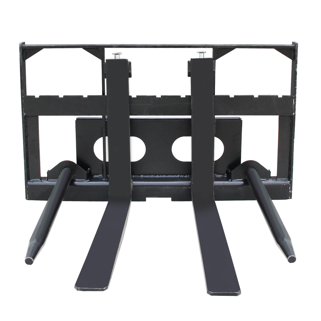 Multifunctional dual-purpose fork for skid steer loader