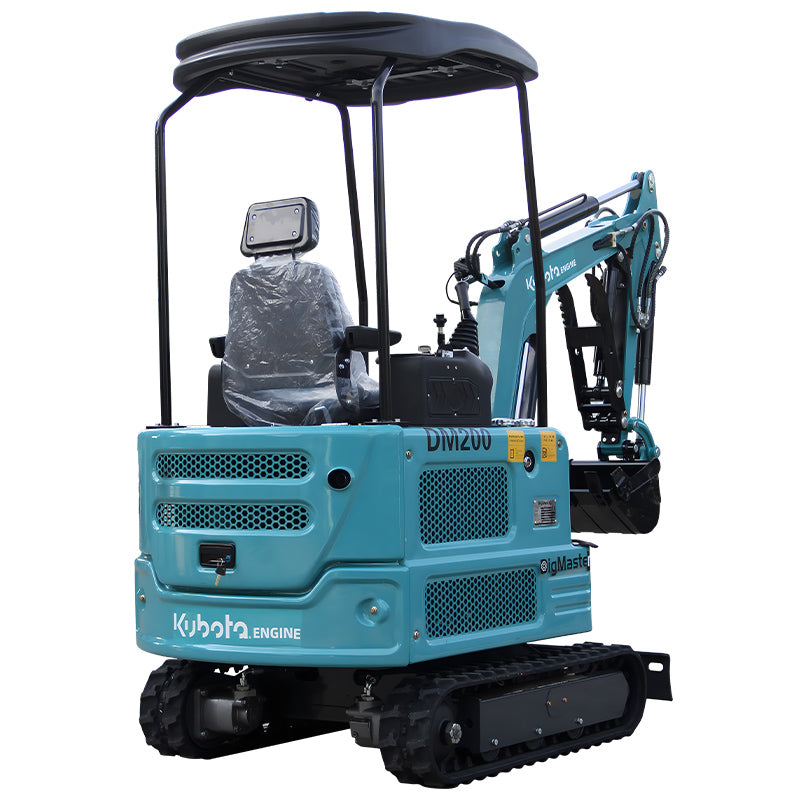 4000 lb Mini Excavator – KubotaDiesel Power, Full Hydraulic Control, Strong Traction Tracks, Perfect for Heavy-Duty Garden & Yard Work