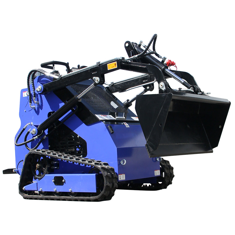 23HP Skid Steer Loader, Compact Twin-Cylinder Engine with Quick Attach System, Rubber Tracks, Heavy-Duty Mini Loader for Landscaping, Farming