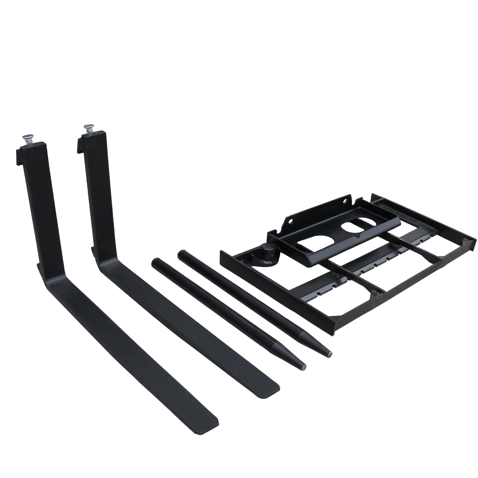 Multifunctional dual-purpose fork for skid steer loader