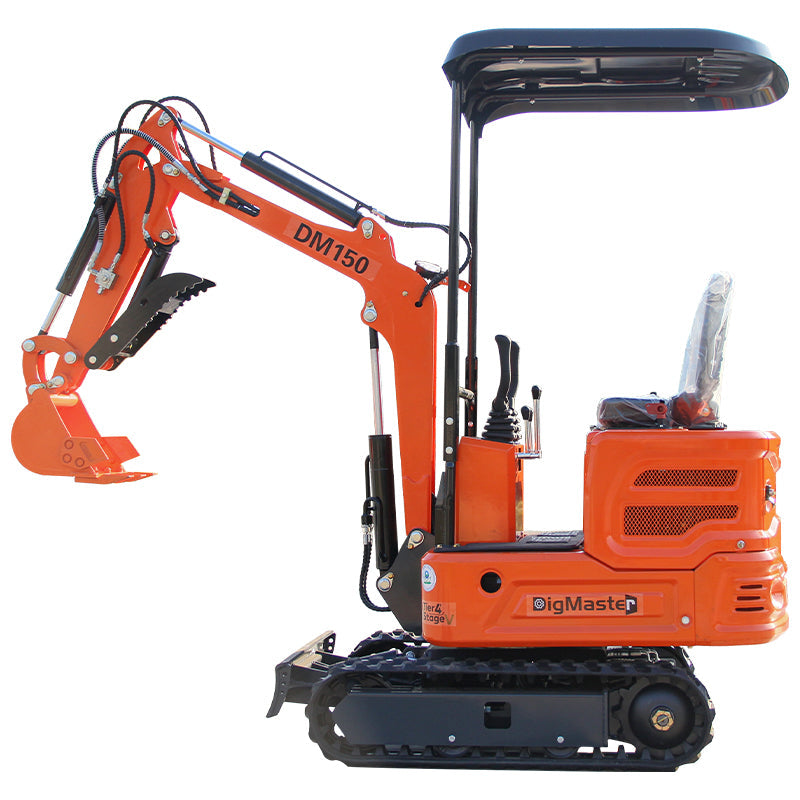DM150 Mini Excavator - Compact 2000lb Gasoline Powered Digger with Briggs & Stratton Engine