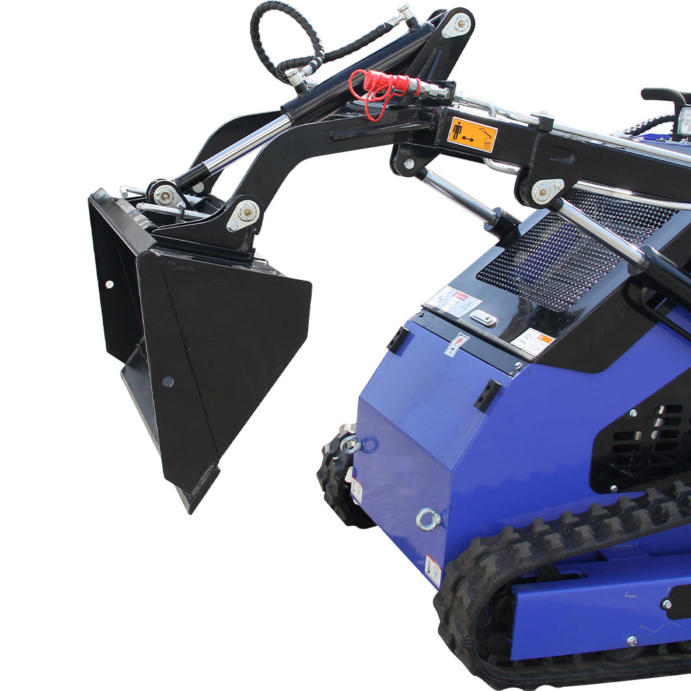 23HP Skid Steer Loader, Compact Twin-Cylinder Engine with Quick Attach System, Rubber Tracks, Heavy-Duty Mini Loader for Landscaping, Farming