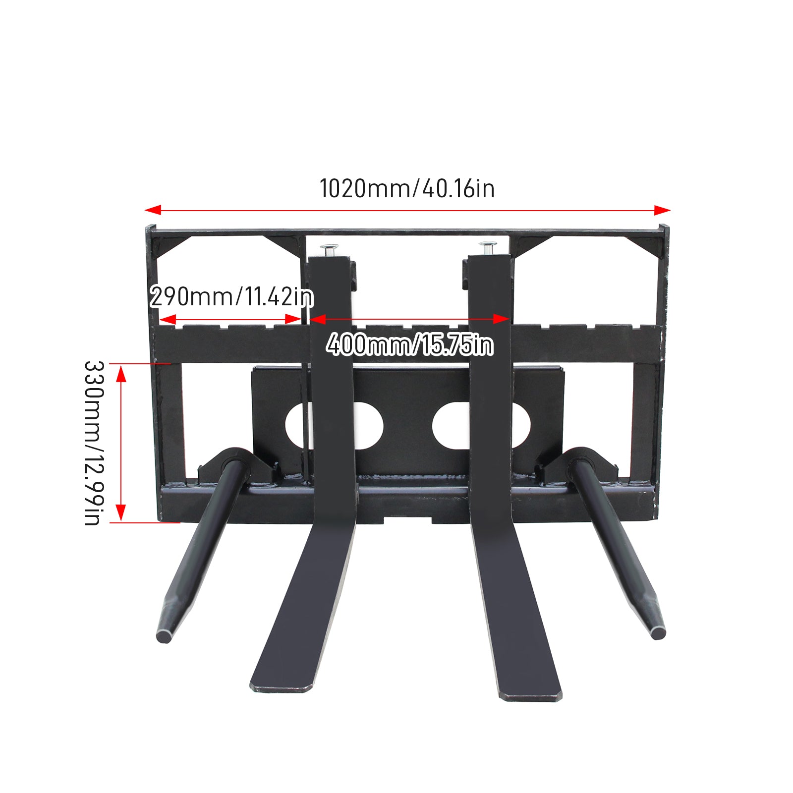 Multifunctional dual-purpose fork for skid steer loader
