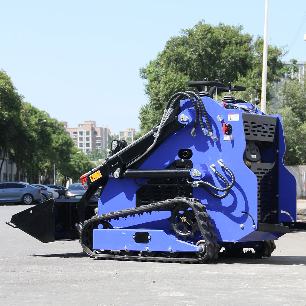 23HP Skid Steer Loader, Compact Twin-Cylinder Engine with Quick Attach System, Rubber Tracks, Heavy-Duty Mini Loader for Landscaping, Farming