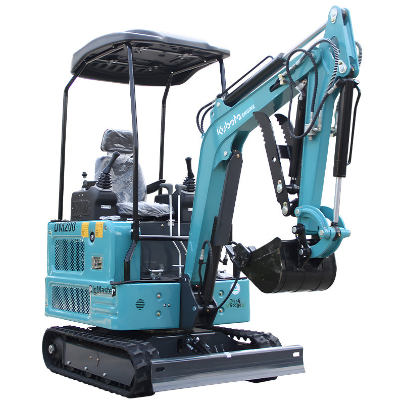 4000 lb Mini Excavator – KubotaDiesel Power, Full Hydraulic Control, Strong Traction Tracks, Perfect for Heavy-Duty Garden & Yard Work