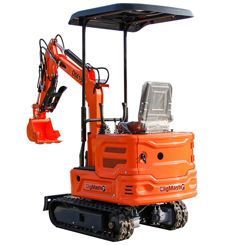 DM150 Mini Excavator - Compact 2000lb Gasoline Powered Digger with Briggs & Stratton Engine