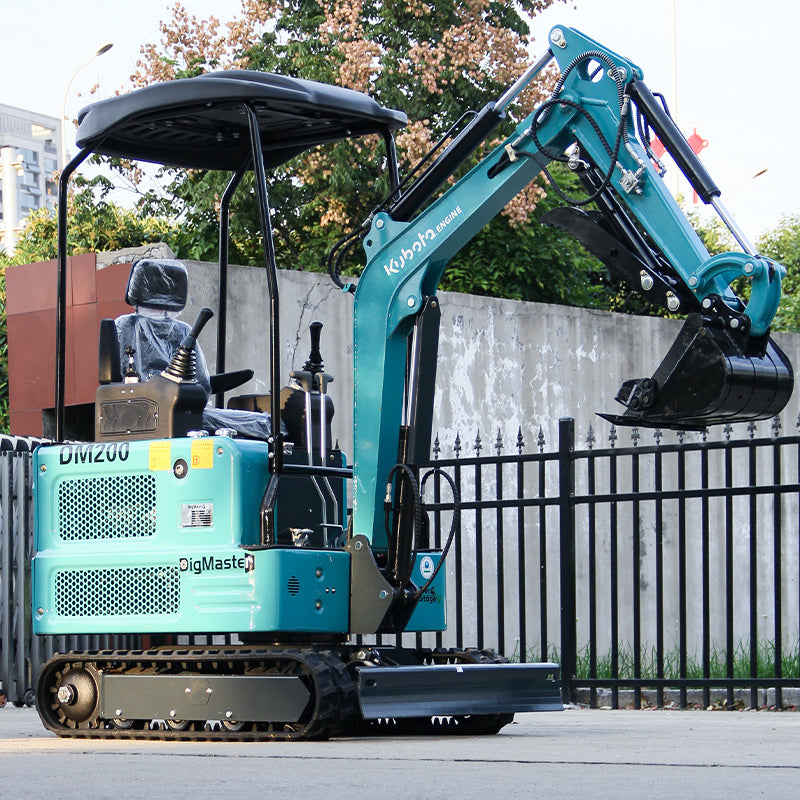 4000 lb Mini Excavator – KubotaDiesel Power, Full Hydraulic Control, Strong Traction Tracks, Perfect for Heavy-Duty Garden & Yard Work