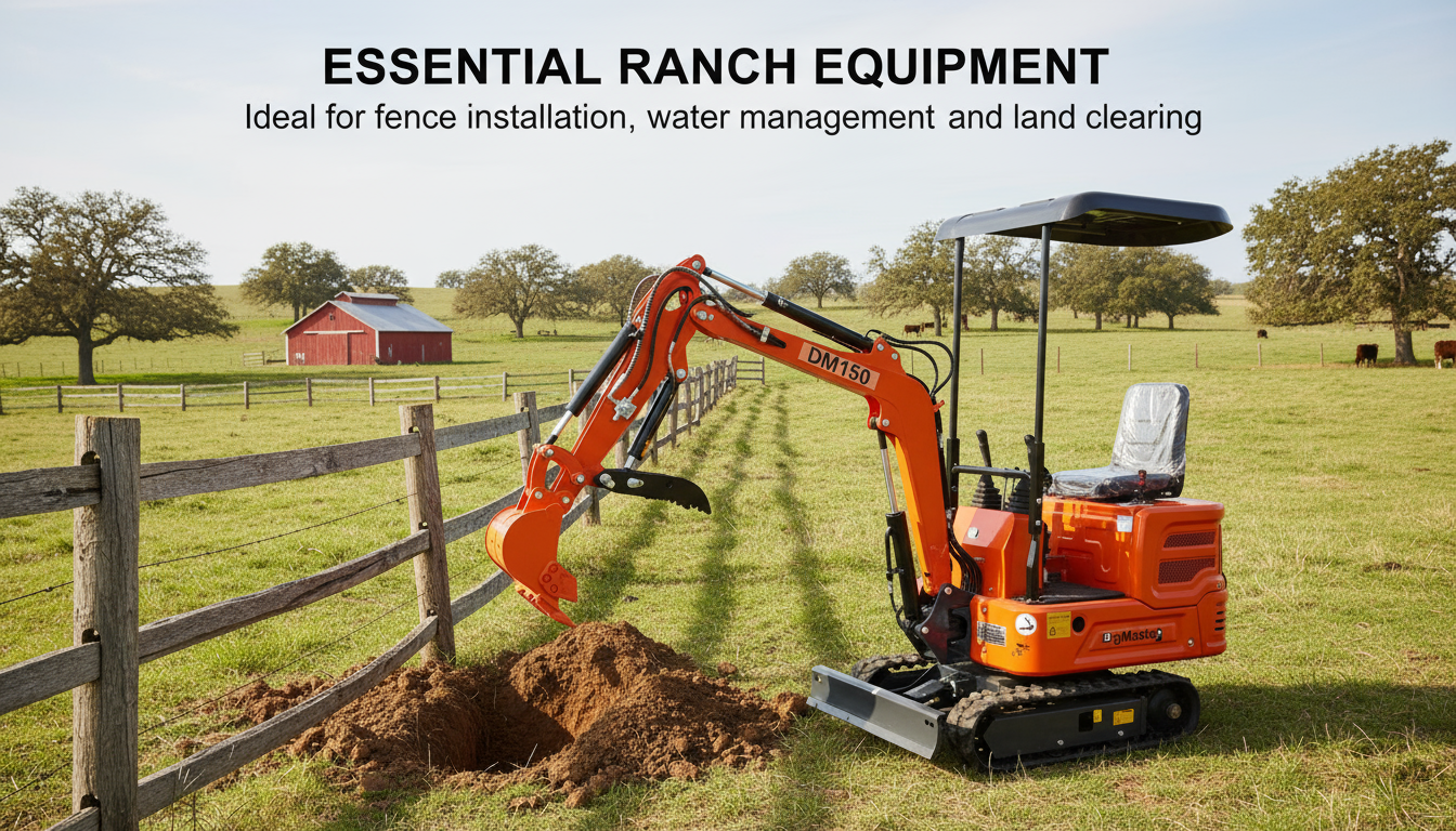 DM150 Mini Excavator - Compact 2000lb Gasoline Powered Digger with Briggs & Stratton Engine